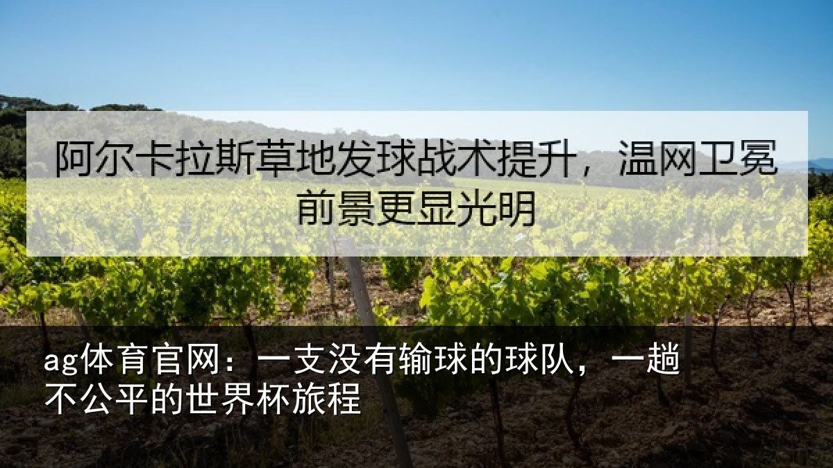 ag体育官网:一支没有输球的球队,一趟不公平的世界杯旅程